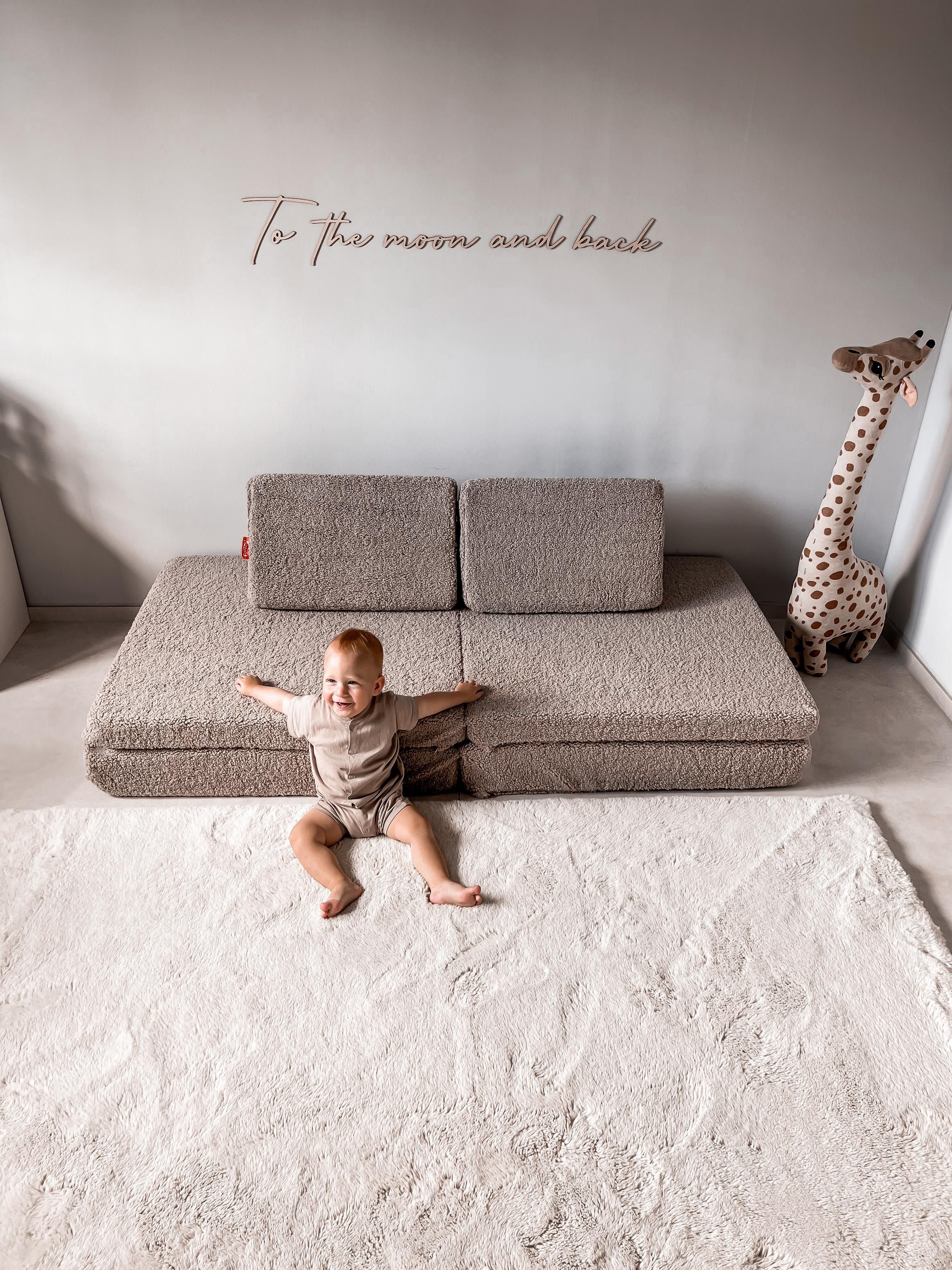Modulares Kinder-Spielsofa Mila aus Teddy, handgefertigt