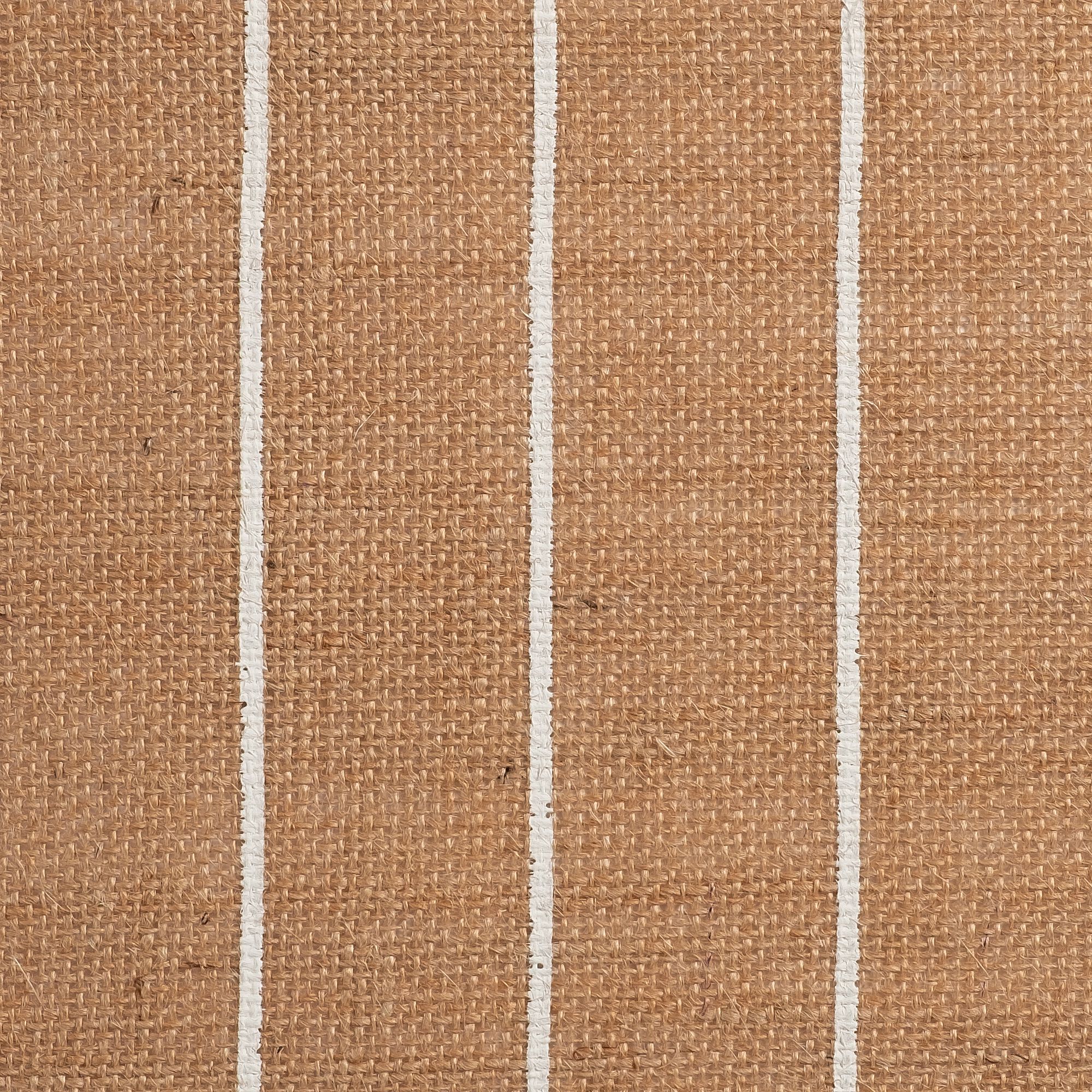 UZES - Lot de 4 sets de table à rayures en jute 30x45cm - naturel