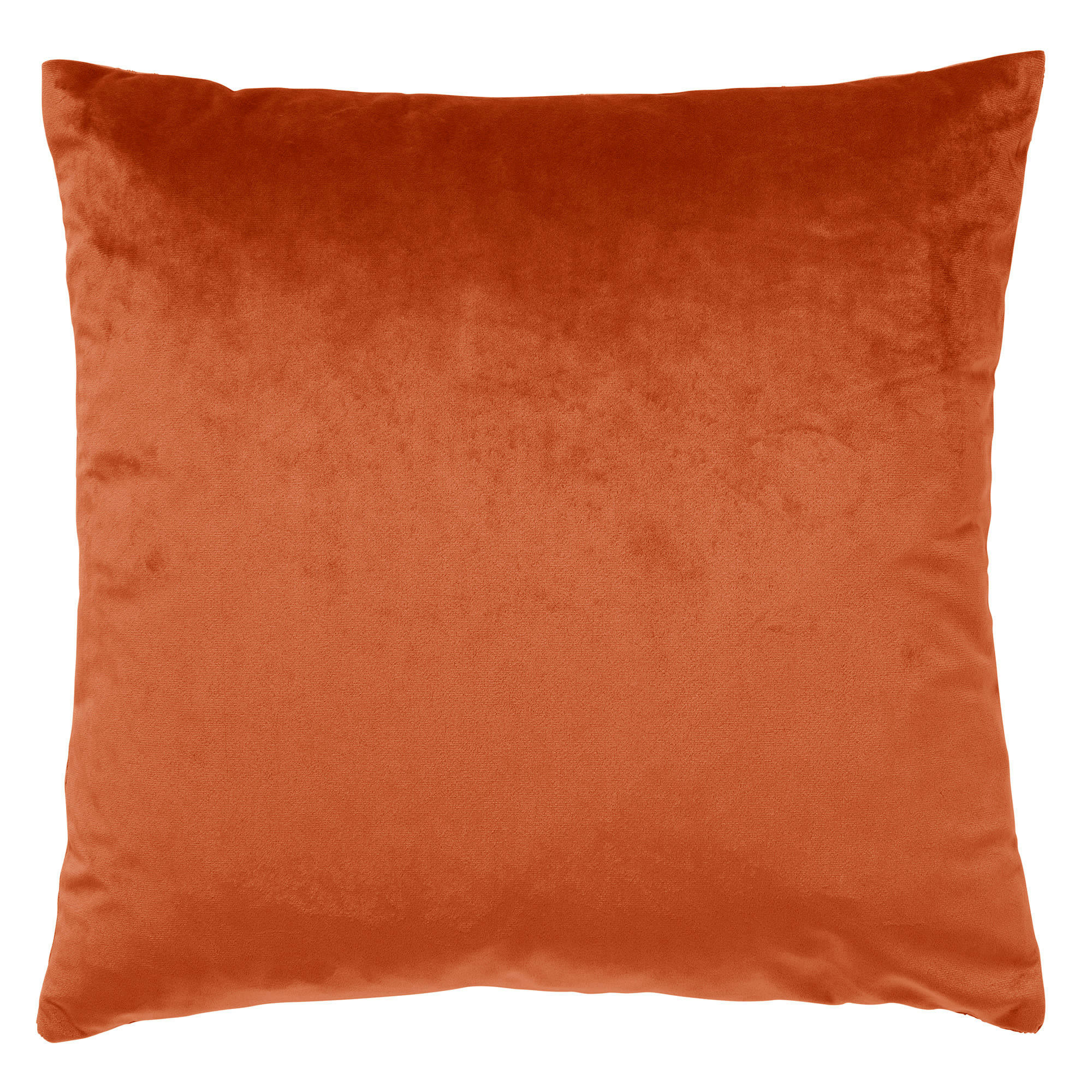 - Coussin - orange en velours 45x45 cm avec imprimé animalier