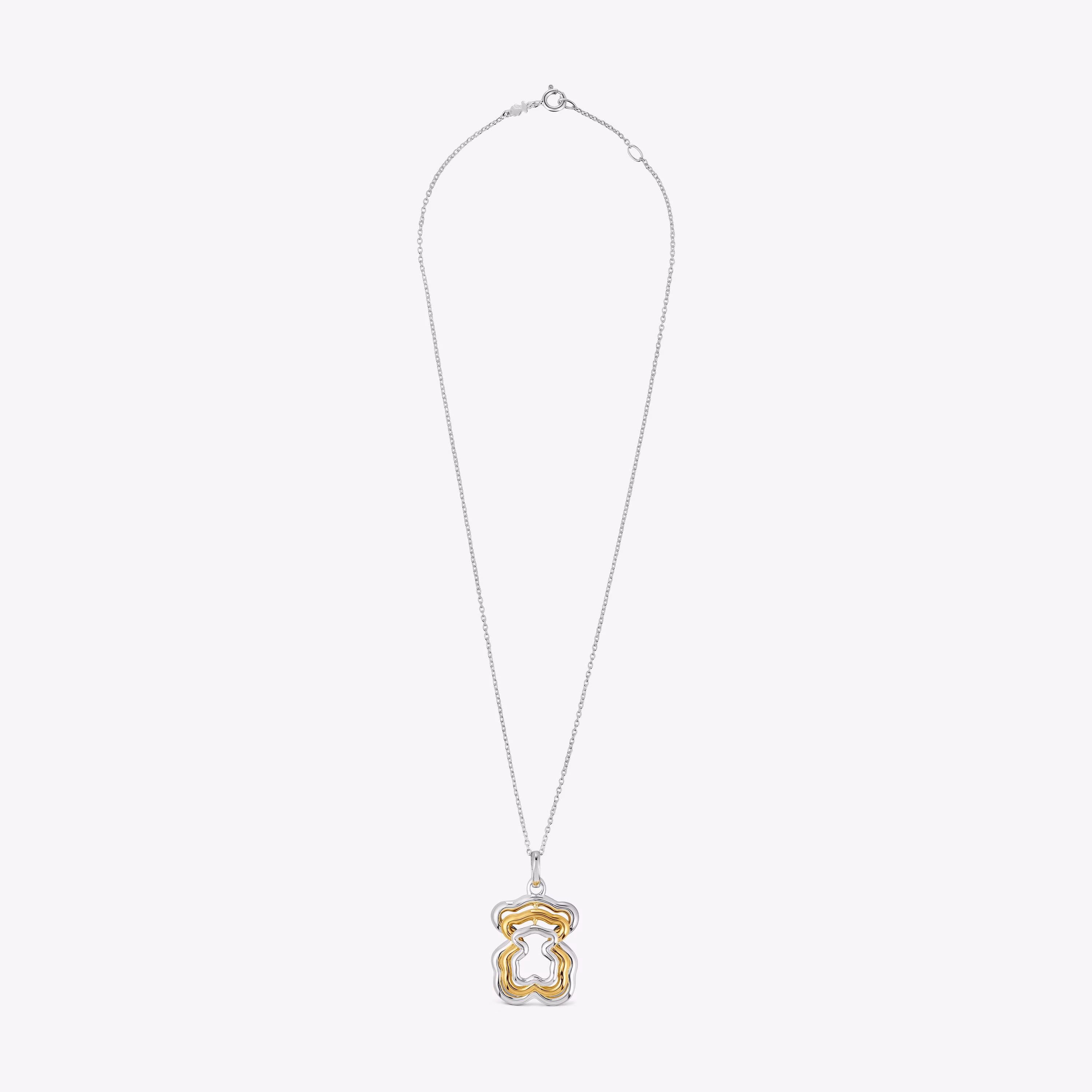 Collar triple oso bicolor Bickie