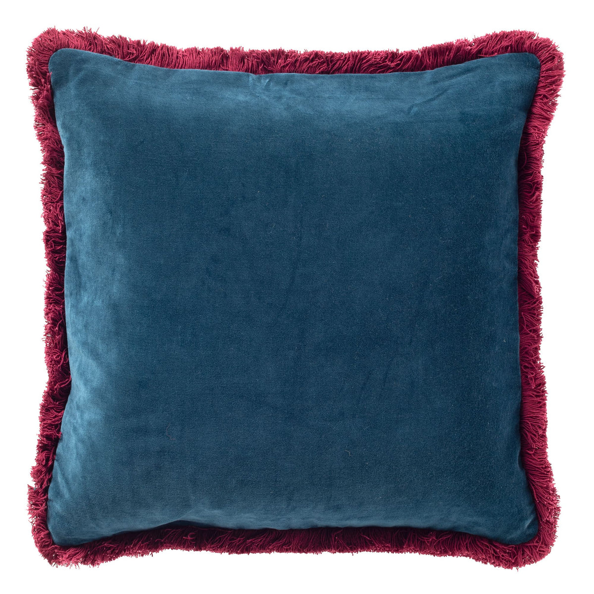 SEBASTIAAN | sierkussen 45x45 cm | Ink Blue | blauw en roze | Hoii