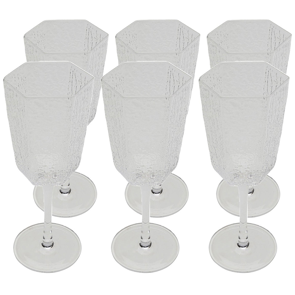 Kare Design Wijnglazen Rode Cascata (6/Set)