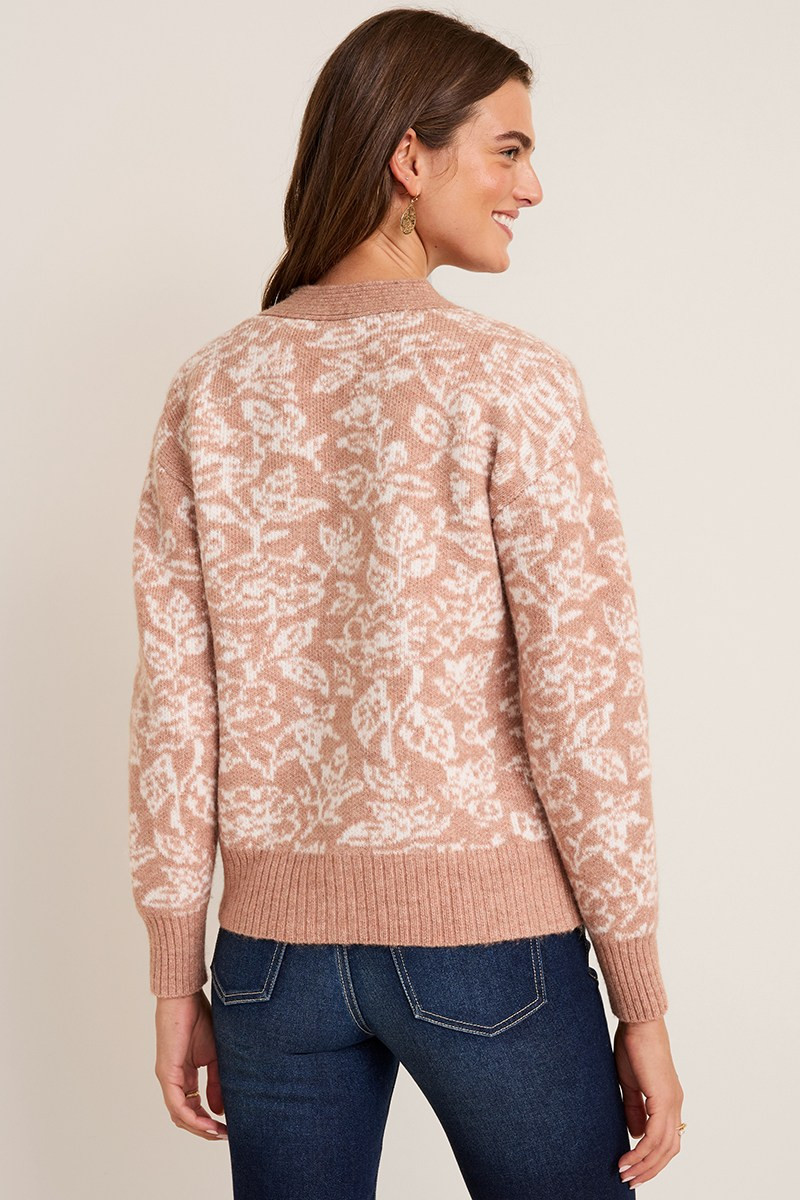Ally Floral Intarsia Cardigan