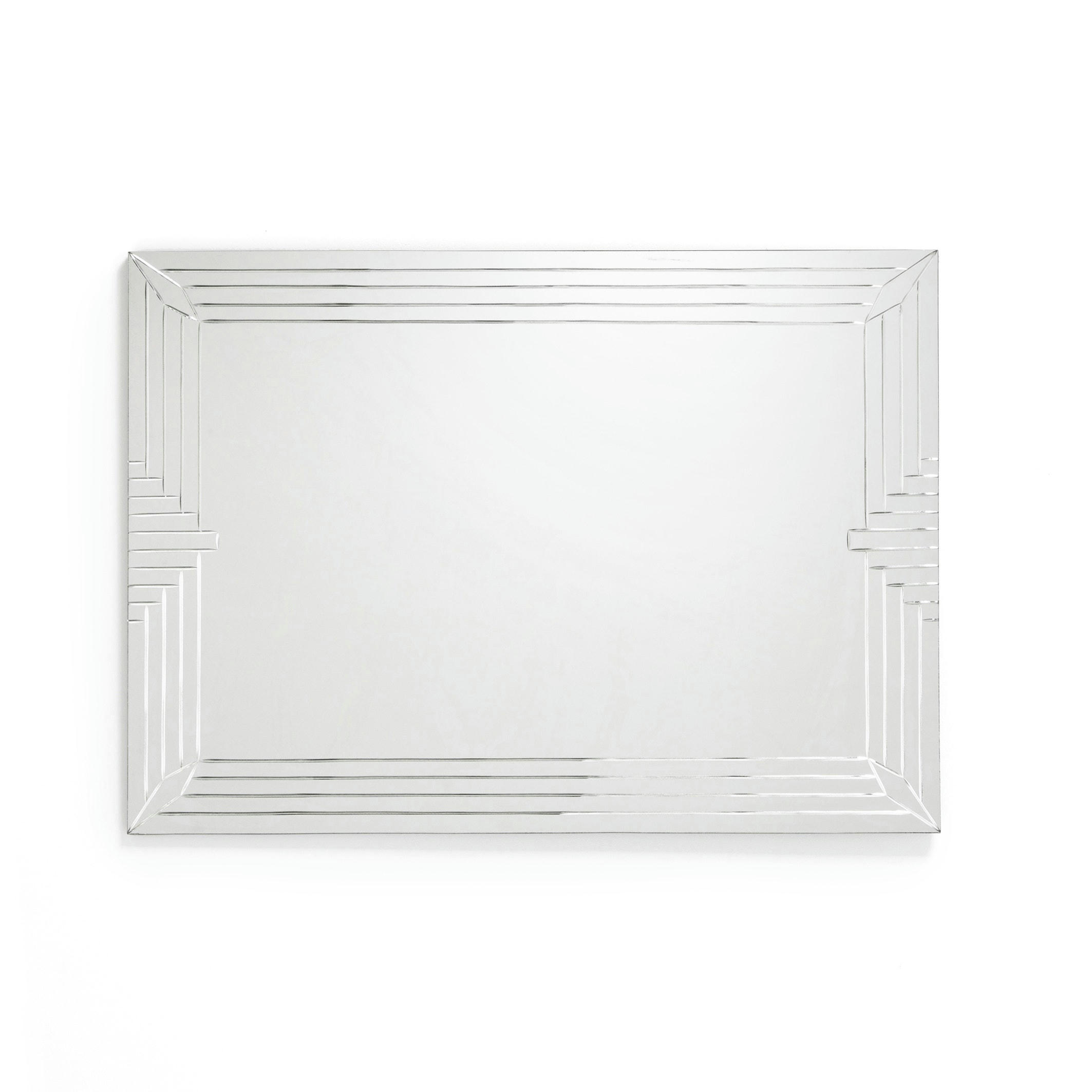 Miroir rectangulaire gravé 50x70 cm, Valga