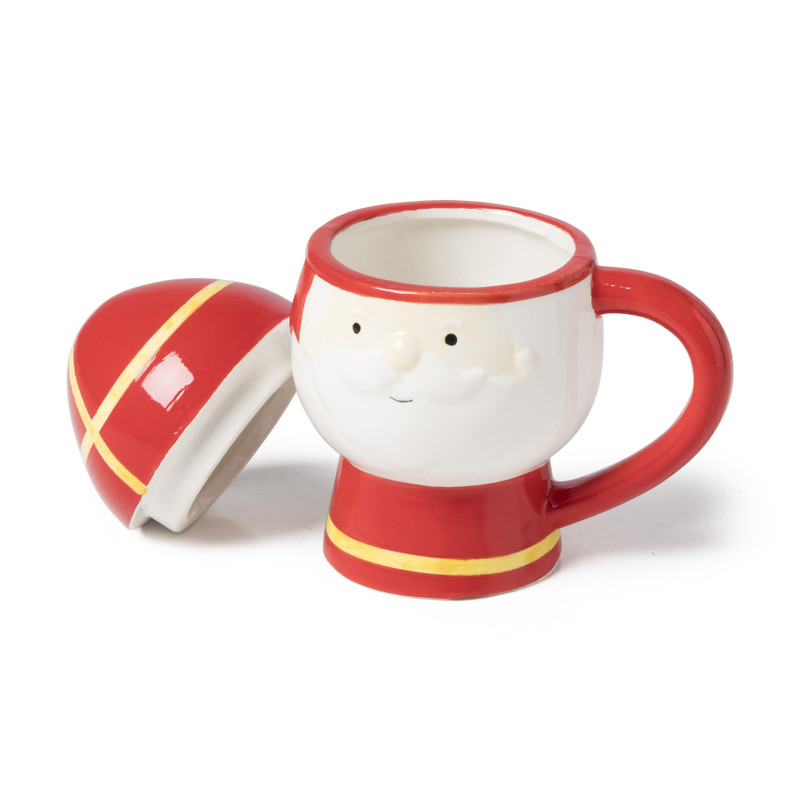 Sinterklaas mok - rood/geel/wit - 300 ml