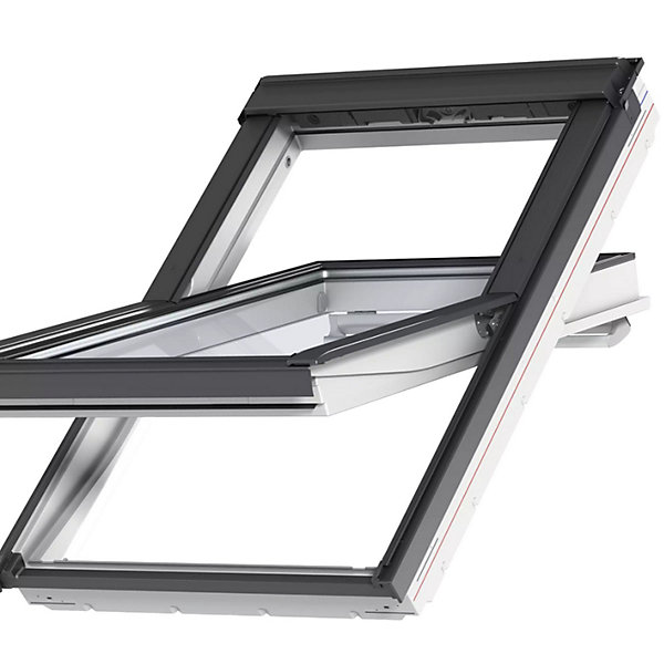 Fenêtre de toit à rotation Velux GGU UK04 0076 L.134 x H.98 cm confort EverFinish blanc