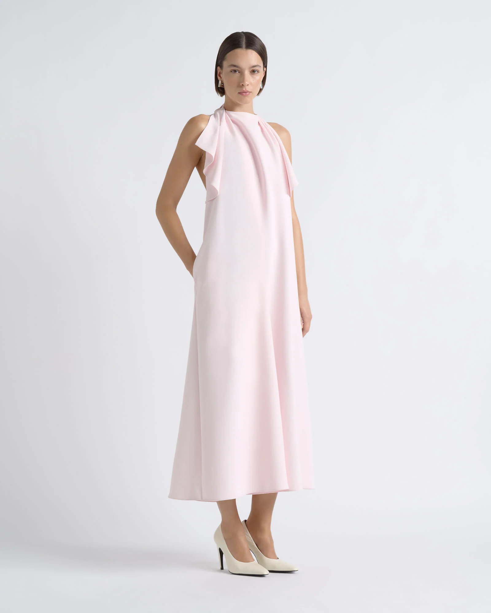 Halter Neck Midi Dress