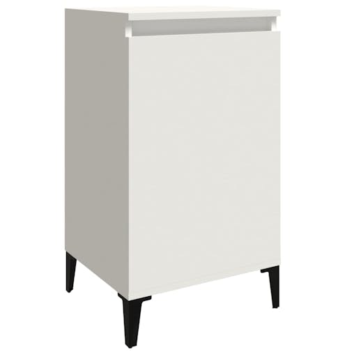 NNEVL Bedside Cabinets 2 pcs White 40x35x70 cm Engineered Wood