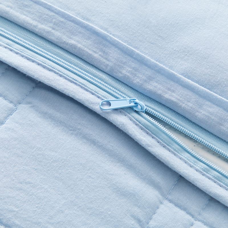 Murphy Powder Blue Quilted Cot Quilt Cover Set