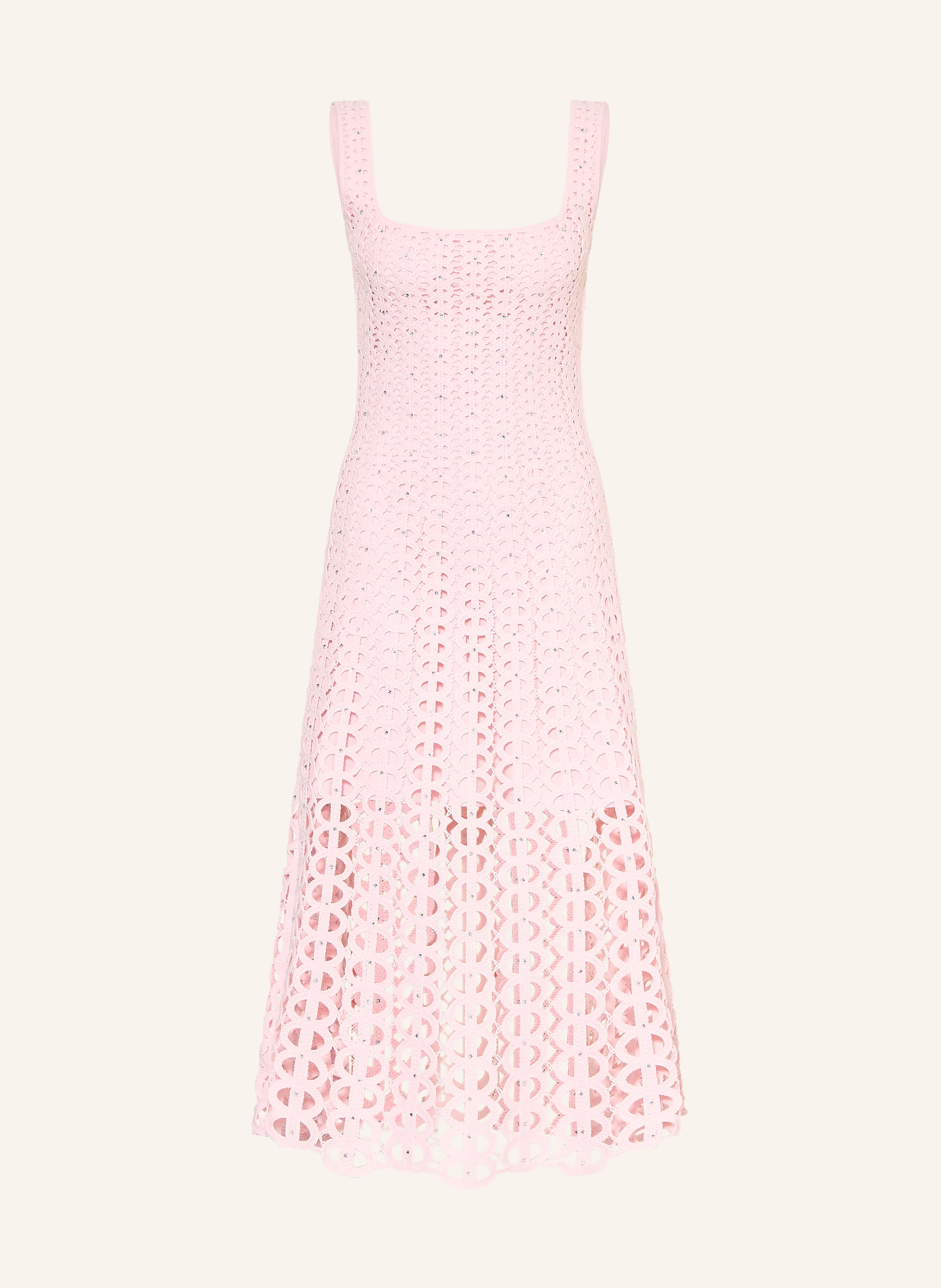 maje Strickkleid mit Schmucksteinen