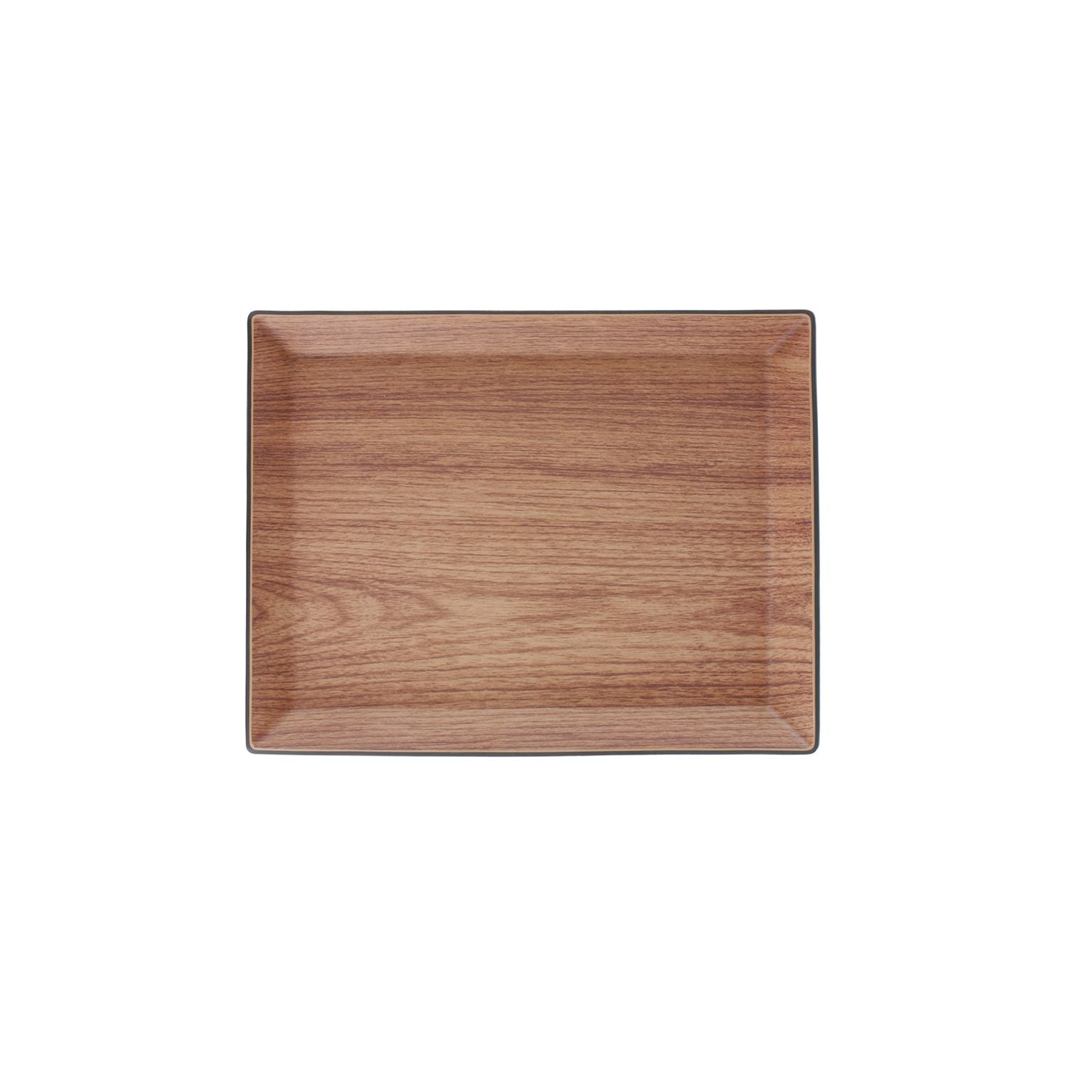 Bonbistro - Dienblad 30x23,5xH2cm bruin Buffet