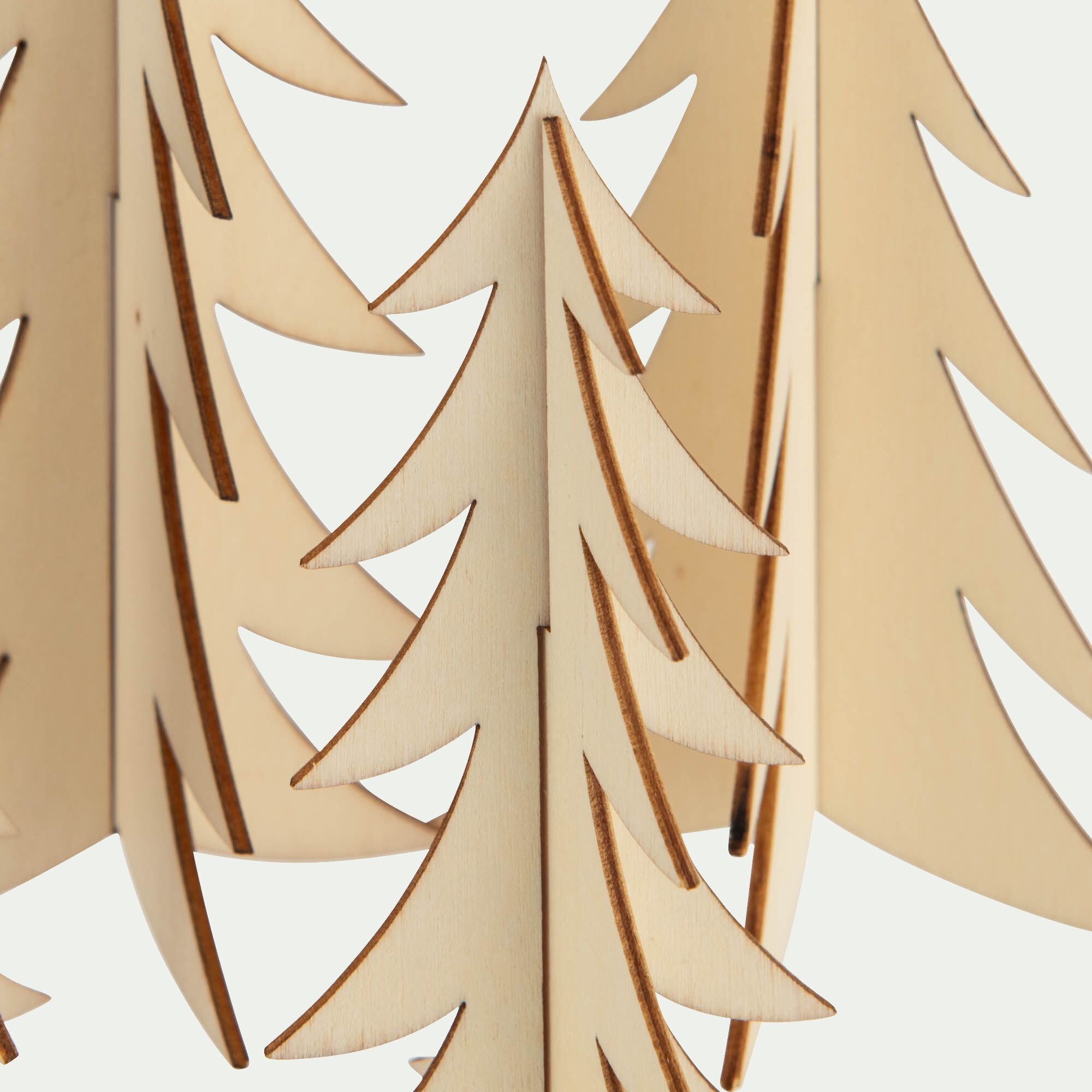 ARTEMIO - -*-AC-ARTEMIO LOT DE 4 SAPINS 3D BOIS A MONTER