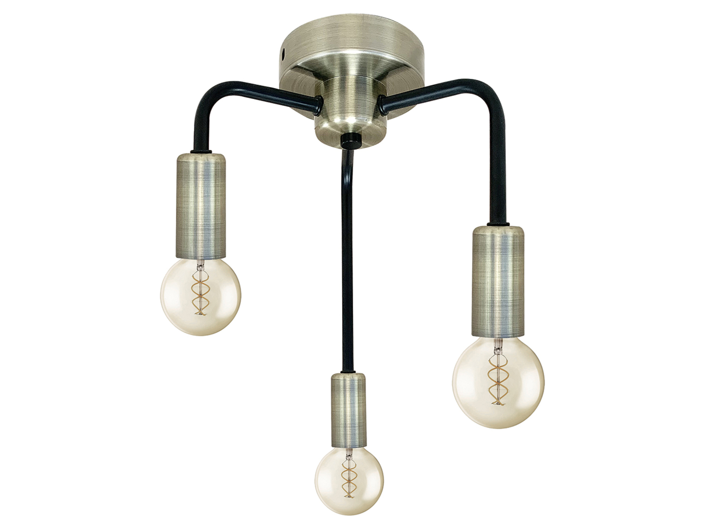 Lampa sufitowa Saga 3-punktowa metalowa czarna