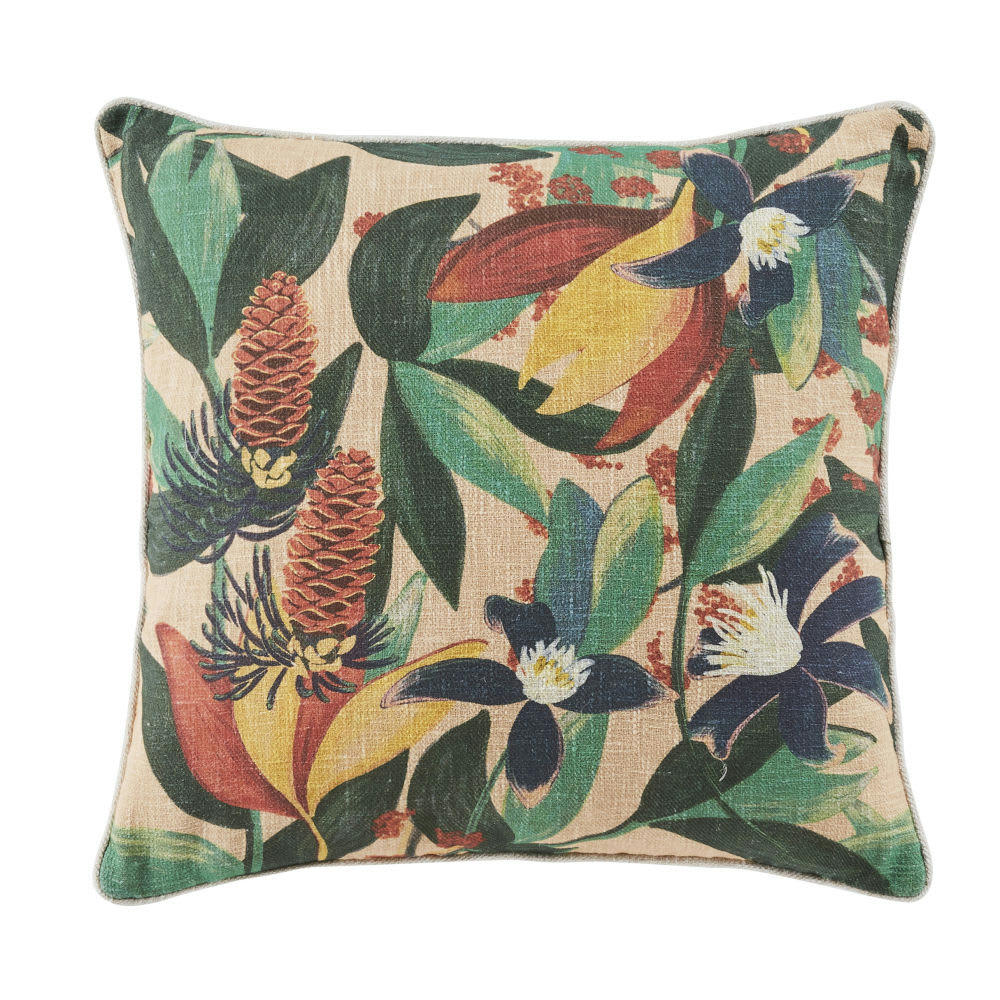 VAGOS - Coussin imprimé tropical multicolore 45x45