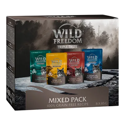 Wild Freedom Triple Taste Pouches 8 x 85g