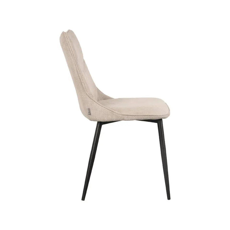 LABEL51 Eetkamerstoel Riv Naturel - Set van 2