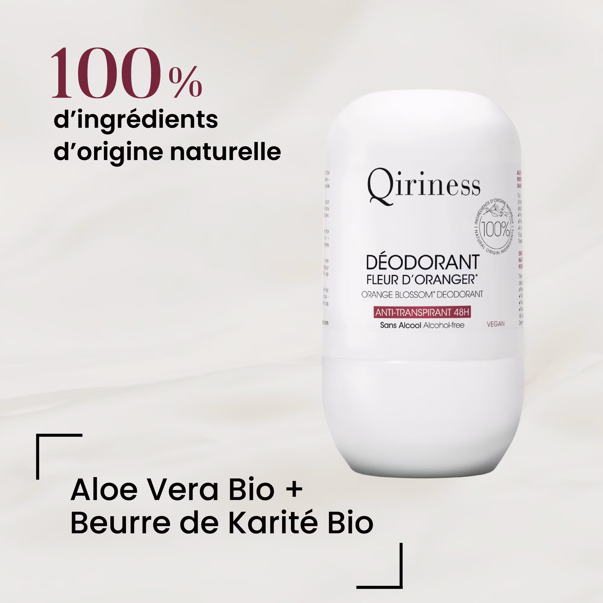 BODY QOCOONDéodorant fleur d'oranger anti-transpirant 48h