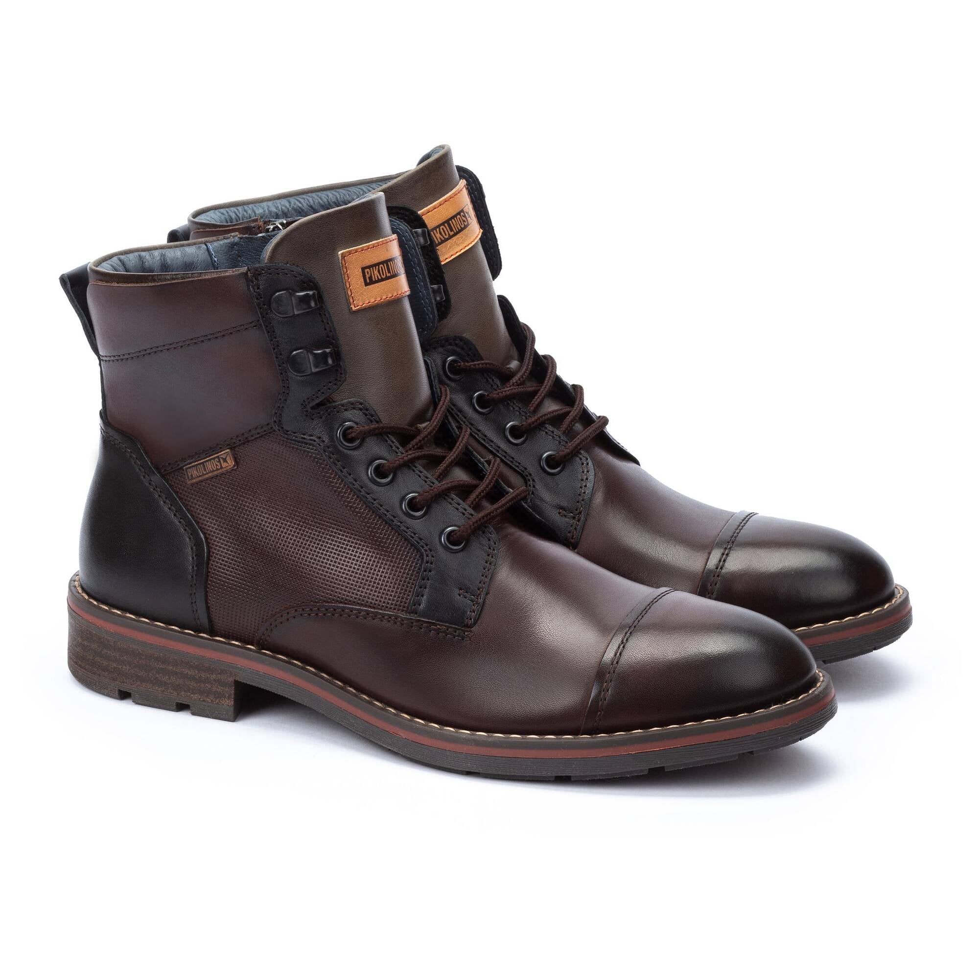 YORK - Botín con cordones y cremallera para hombre