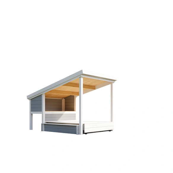 Sandkastenabdeckung »Pippi 1«, LxB: 145 x 165 cm, weiss