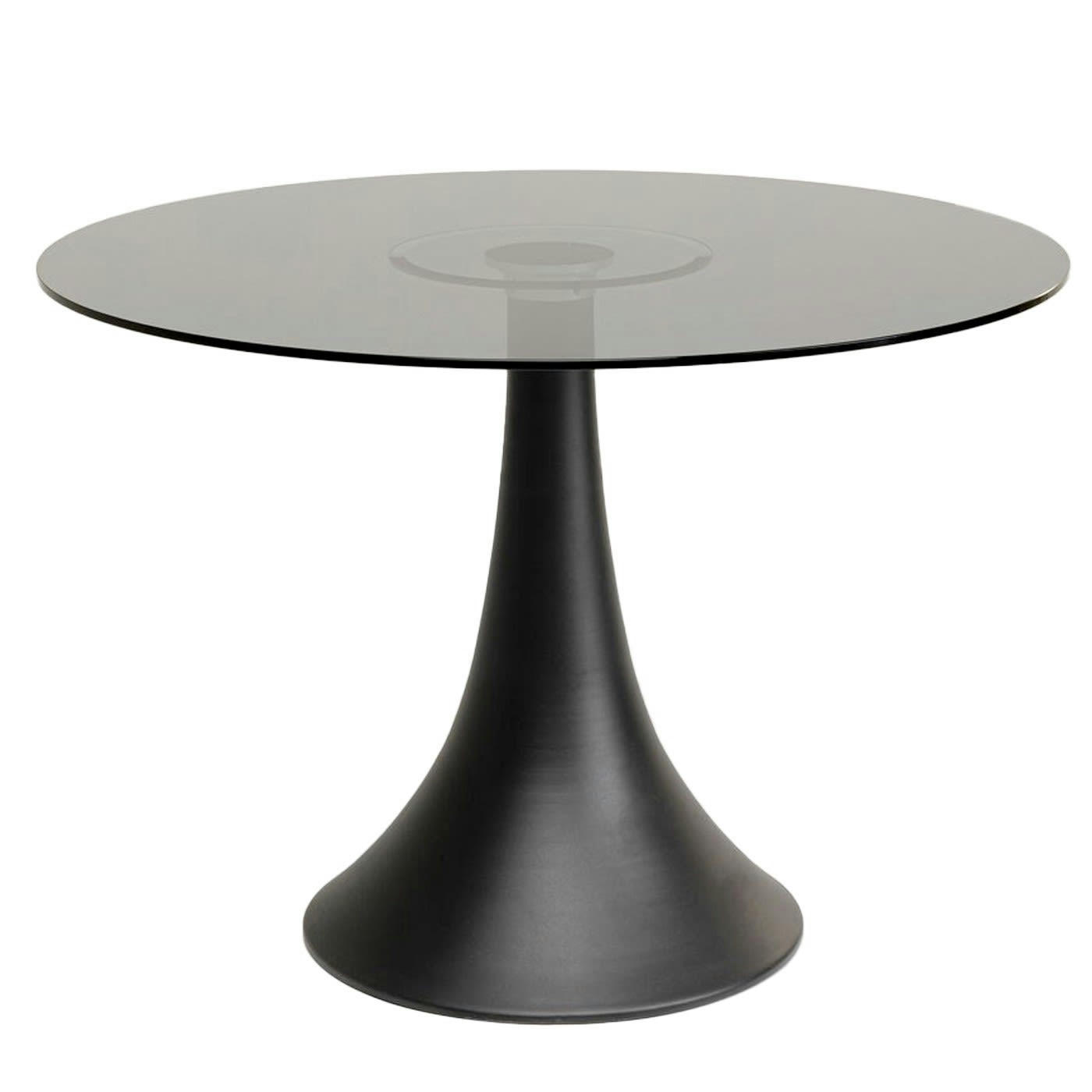 GRANDE POSSIBILITA - Table Grande Possibilita 110cm noire et verre fumé Kare Design