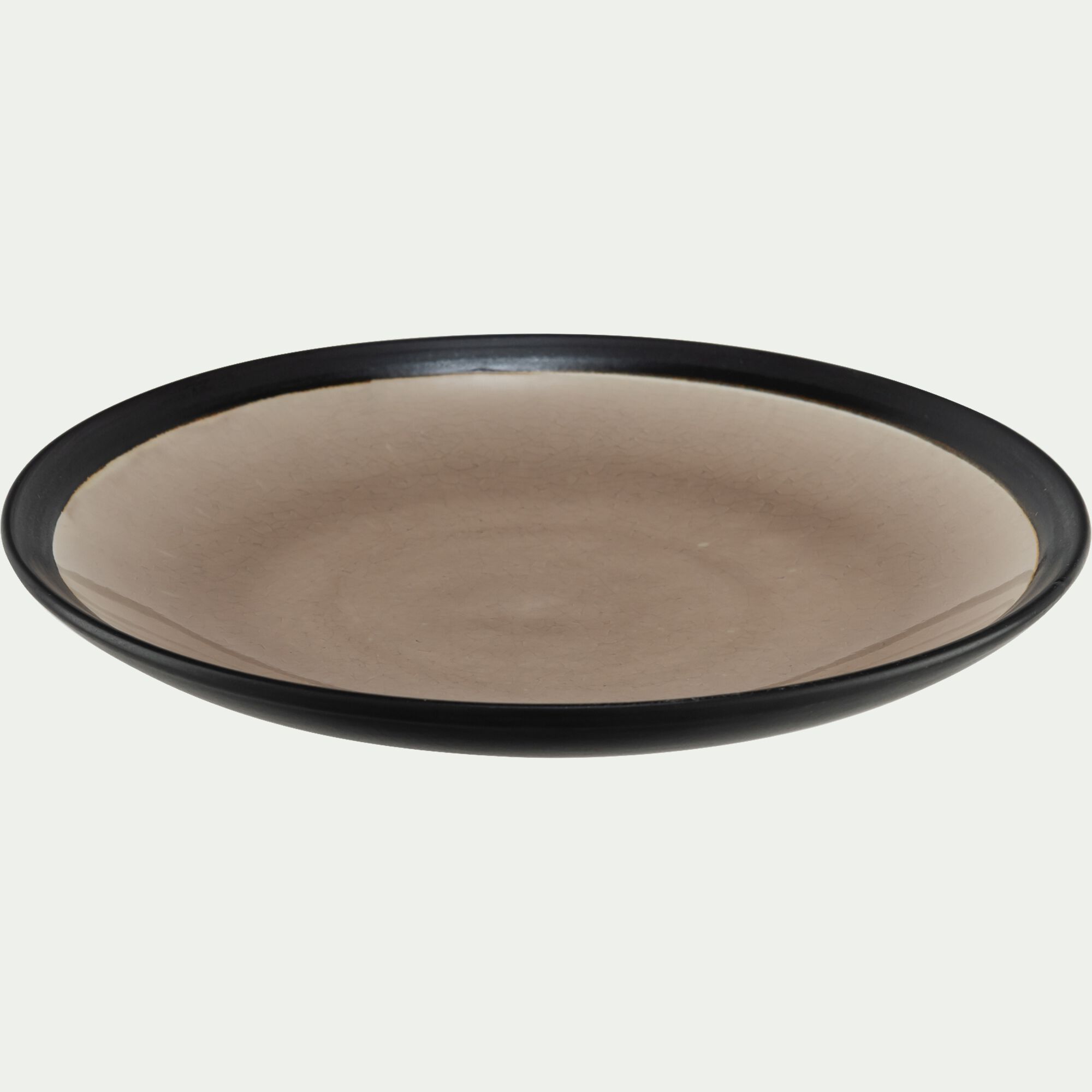 COCO - Assiette à dessert en grès D21,8cm - noir
