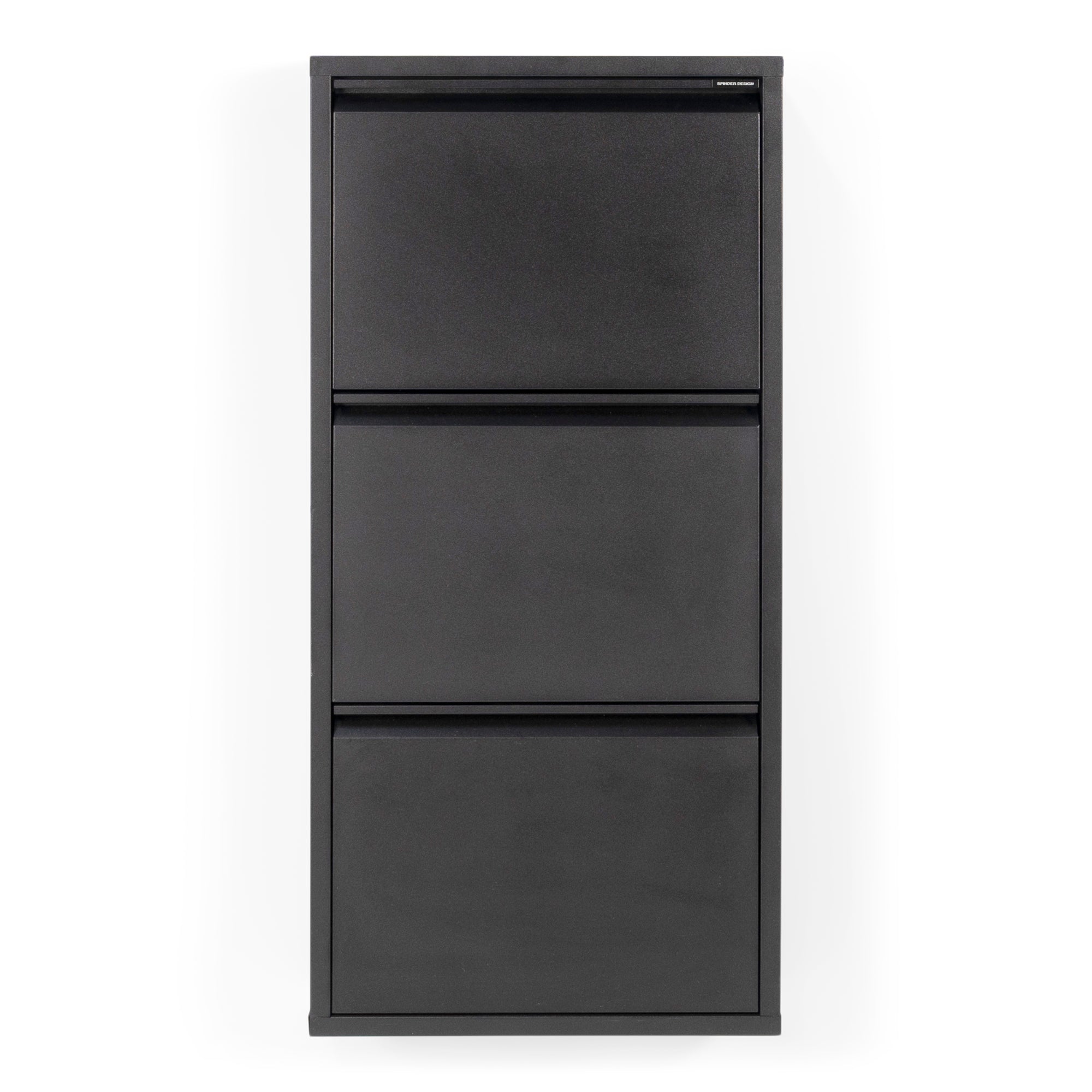 Spinder Design Billy 3 Schoenenkast - Zwart