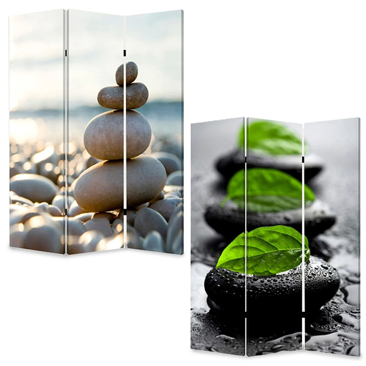 1 X 48 X 72 Multi Color Wood Canvas Spa Screen
