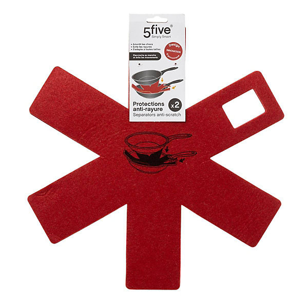 Lot de 2 protections anti-rayures en feutrine gris - Gris- 5five