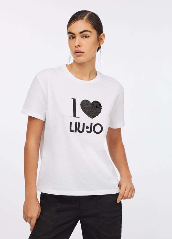 T-shirt con applicazioni