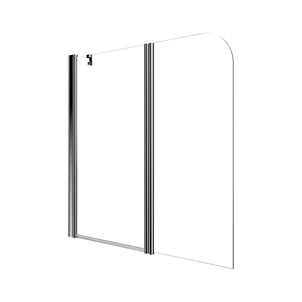 Mur au-dessus de la baignoire 1 porte fixe   1 porte pivotante 140cm réversible