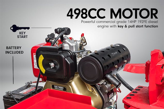 NNEDPE Yukon Diesel Log Splitter Wood Cutter 60Ton