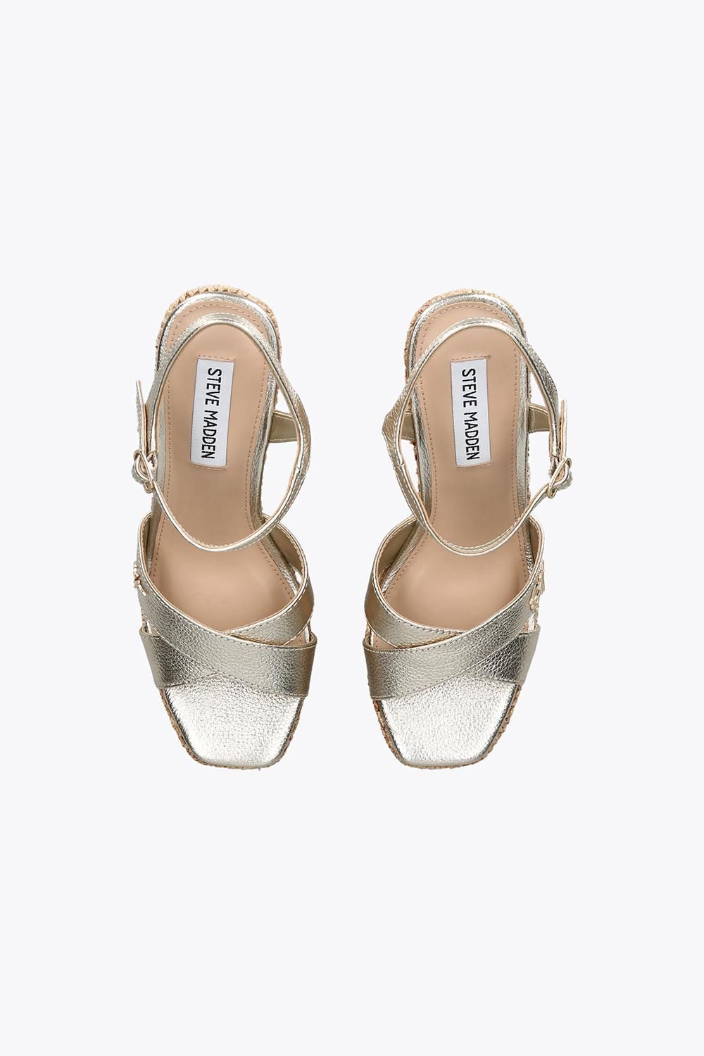 STEVE MADDEN Cylo Gold' Leather Sandals