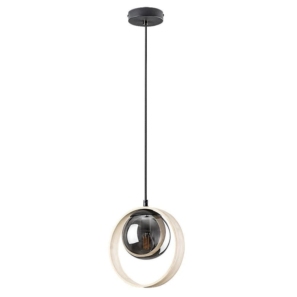 Lampa wisząca buk kolor dymny Peyton 1xE14x15W Rabalux