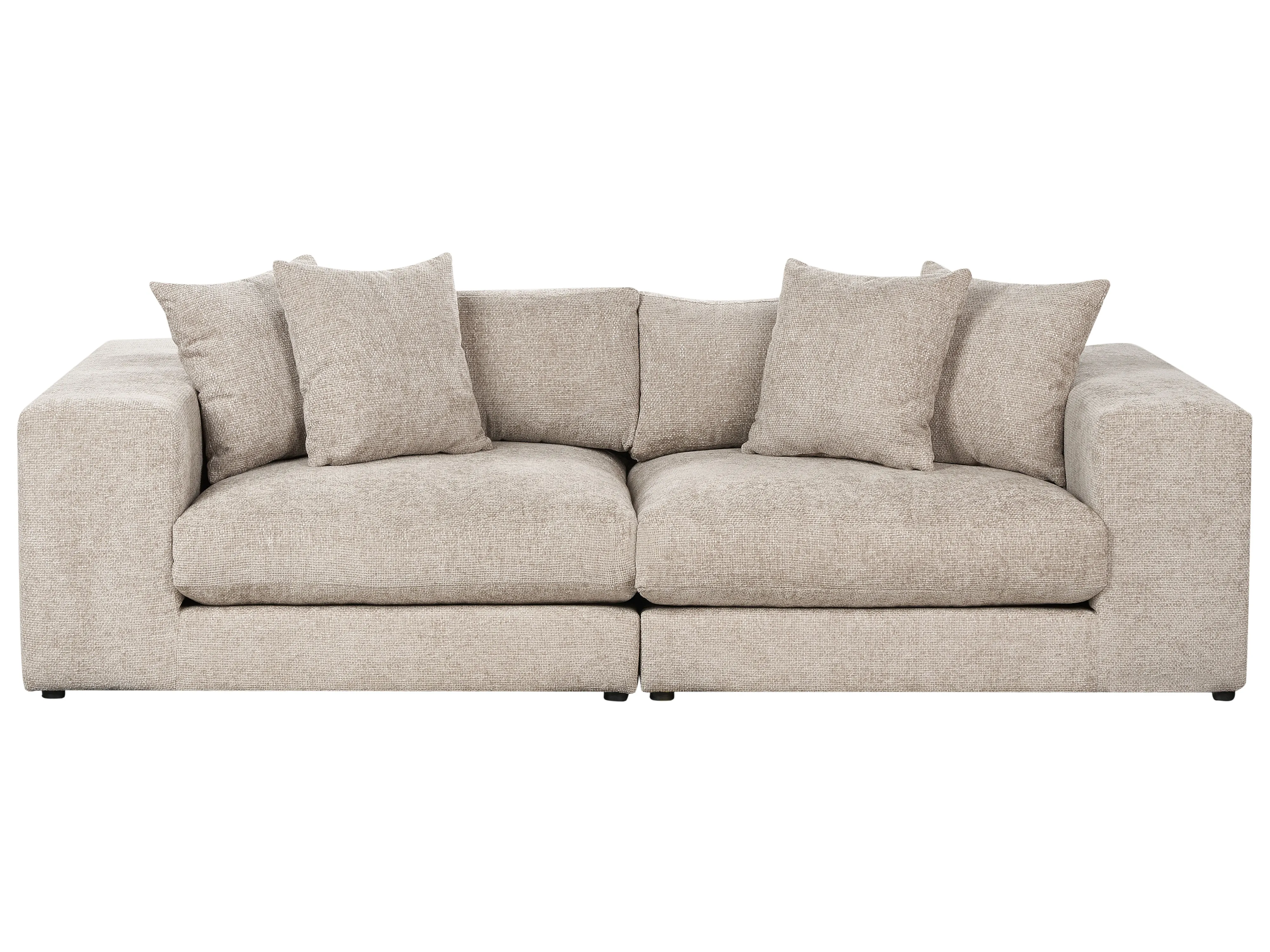 Sofa 3 Seater GLORVIKA II Fabric Taupe