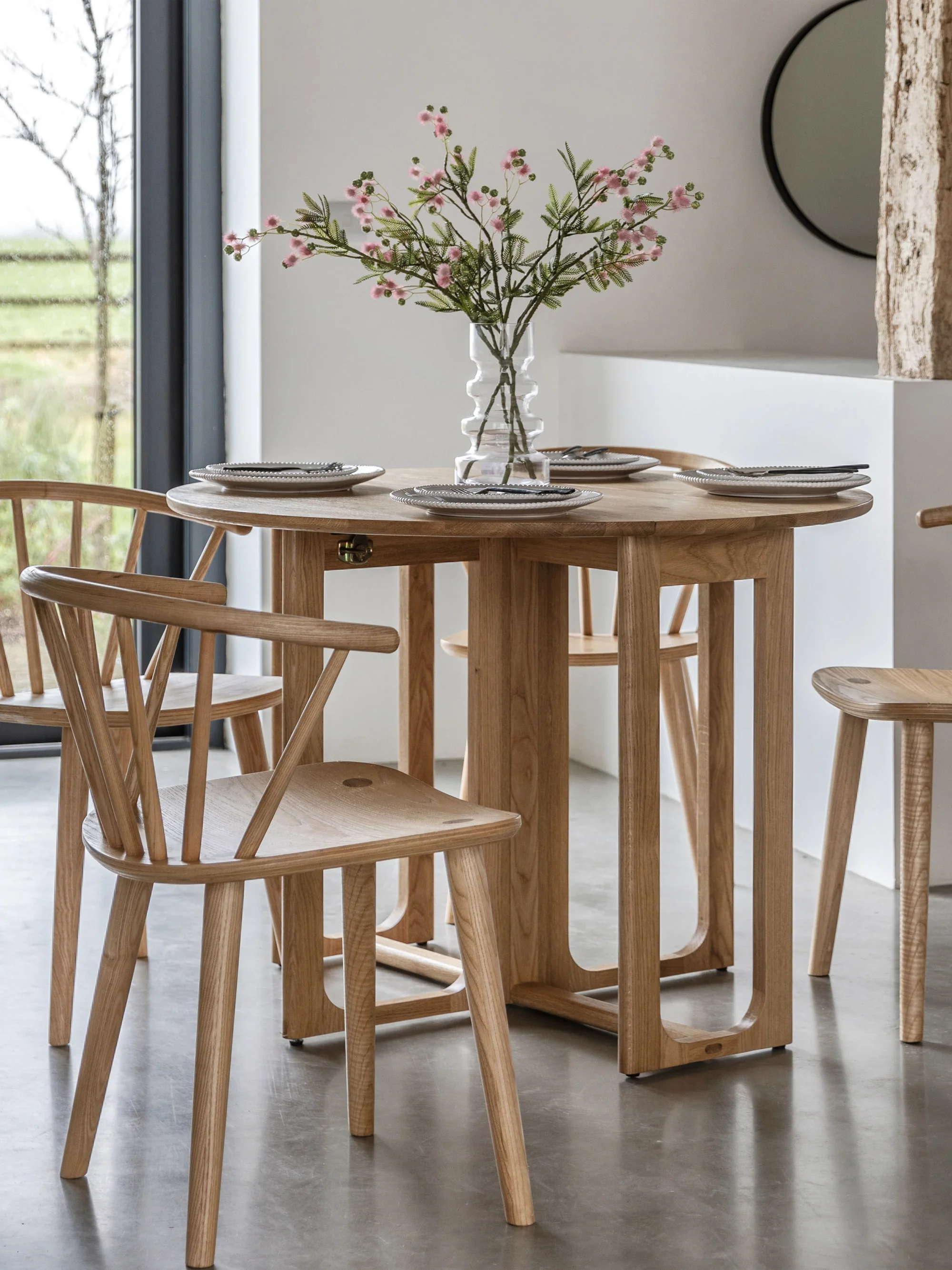 Runder klappbarer Esstisch Craft, Ø 100 cm