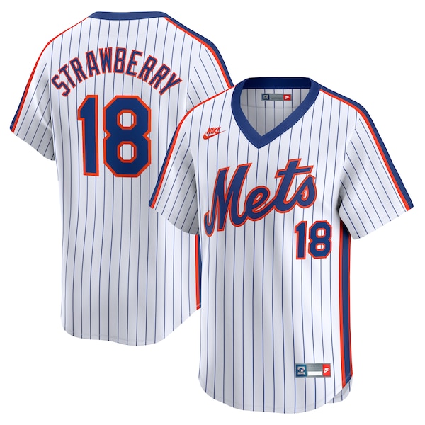 Darryl Strawberry New York Mets Nike Throwback Cooperstown Limited Jersey - Navy