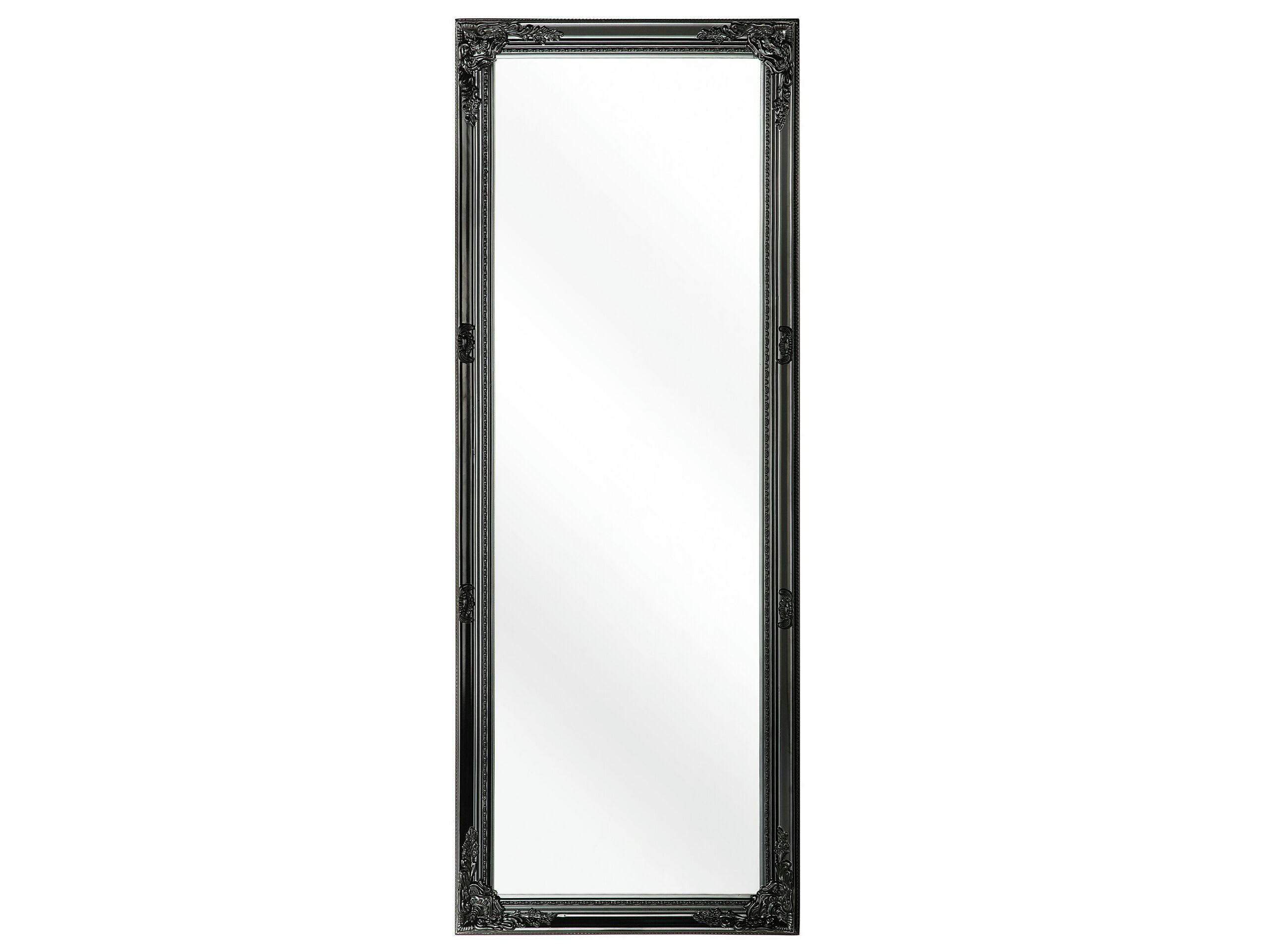 FOUGERES - Miroir en matériaux synthétiques noir 130x50