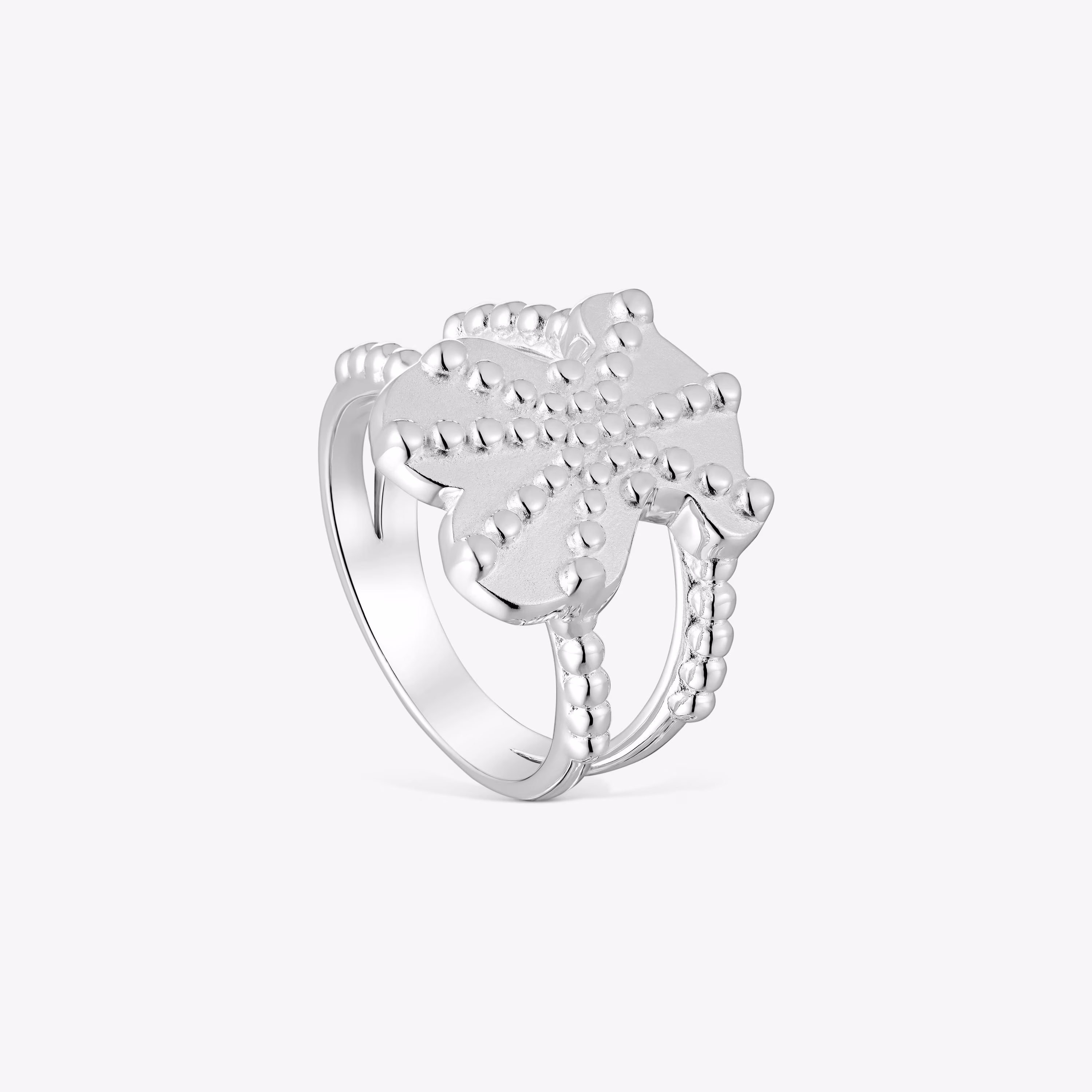 Anillo grande de plata con motivo oso TOUS Grain