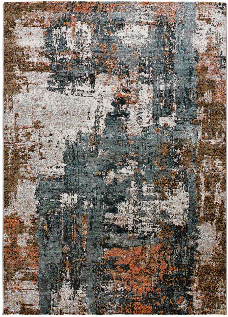 FUSION - Tapis à motifs abstraits multicolores, 080X150 cm