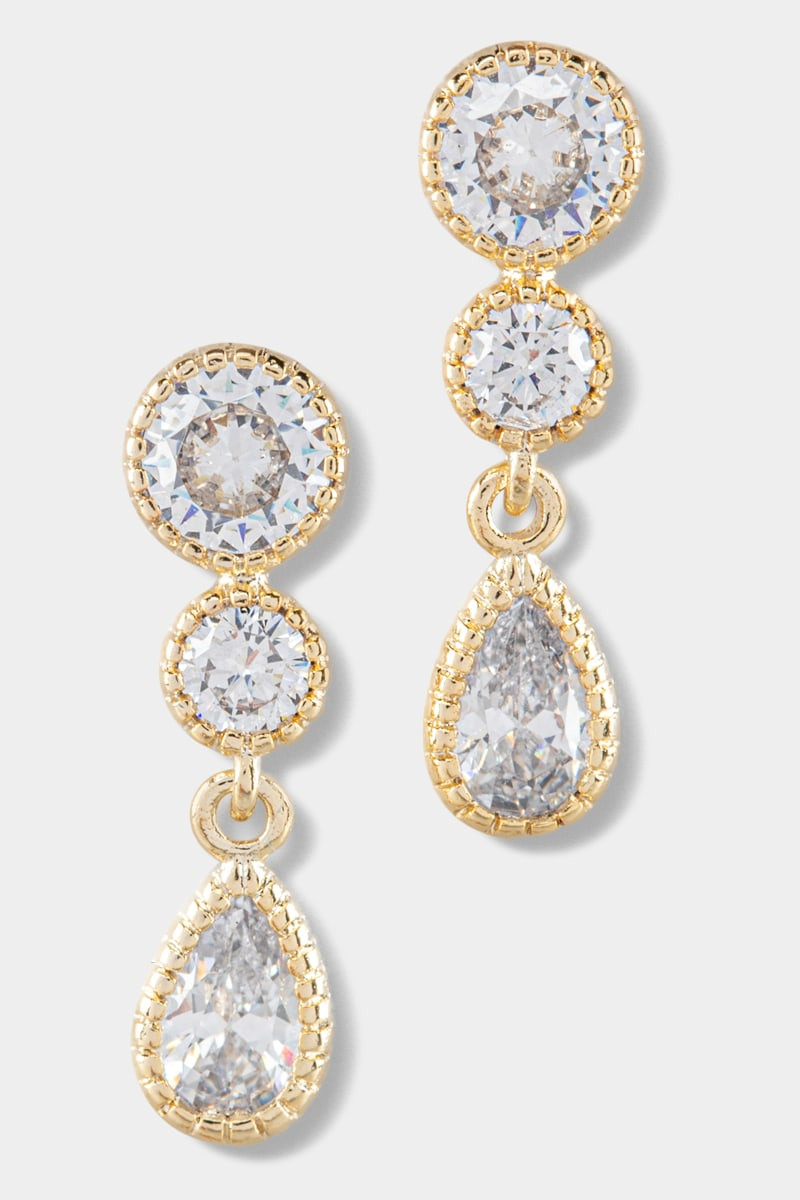 Renee CZ Teardrop Earrings