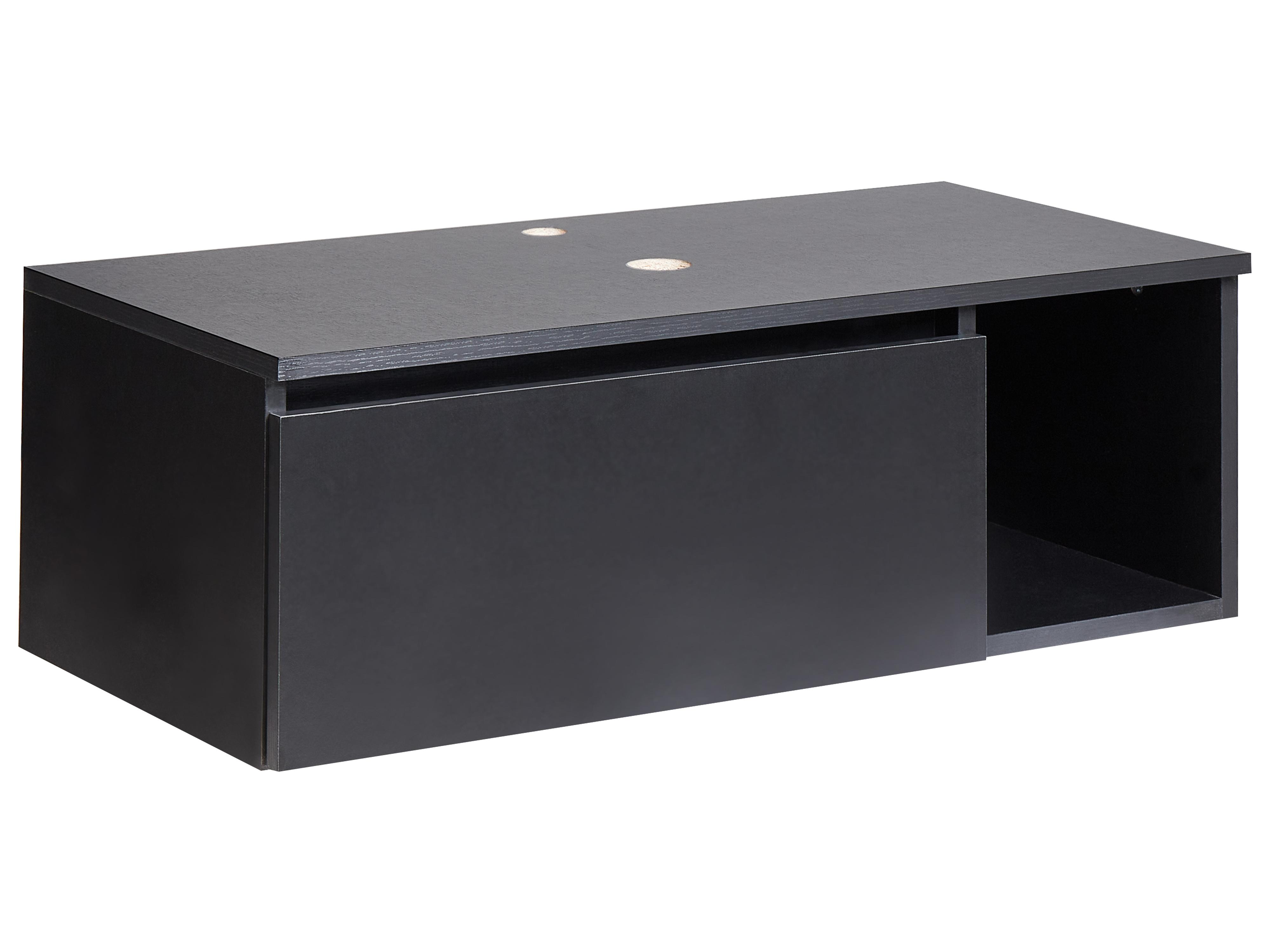 Wall Mounted Vanity Unit RUPANCO 80 cm Black