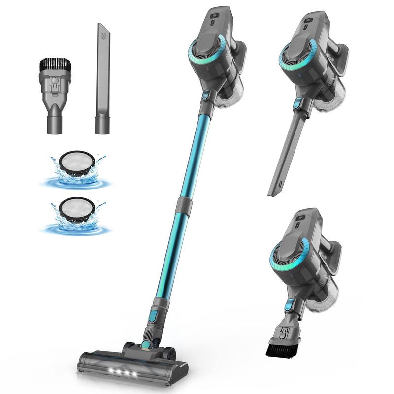Devoac Cordless Vacuum Cleaner,8-in-1 Rechargeable Stick Vacuum