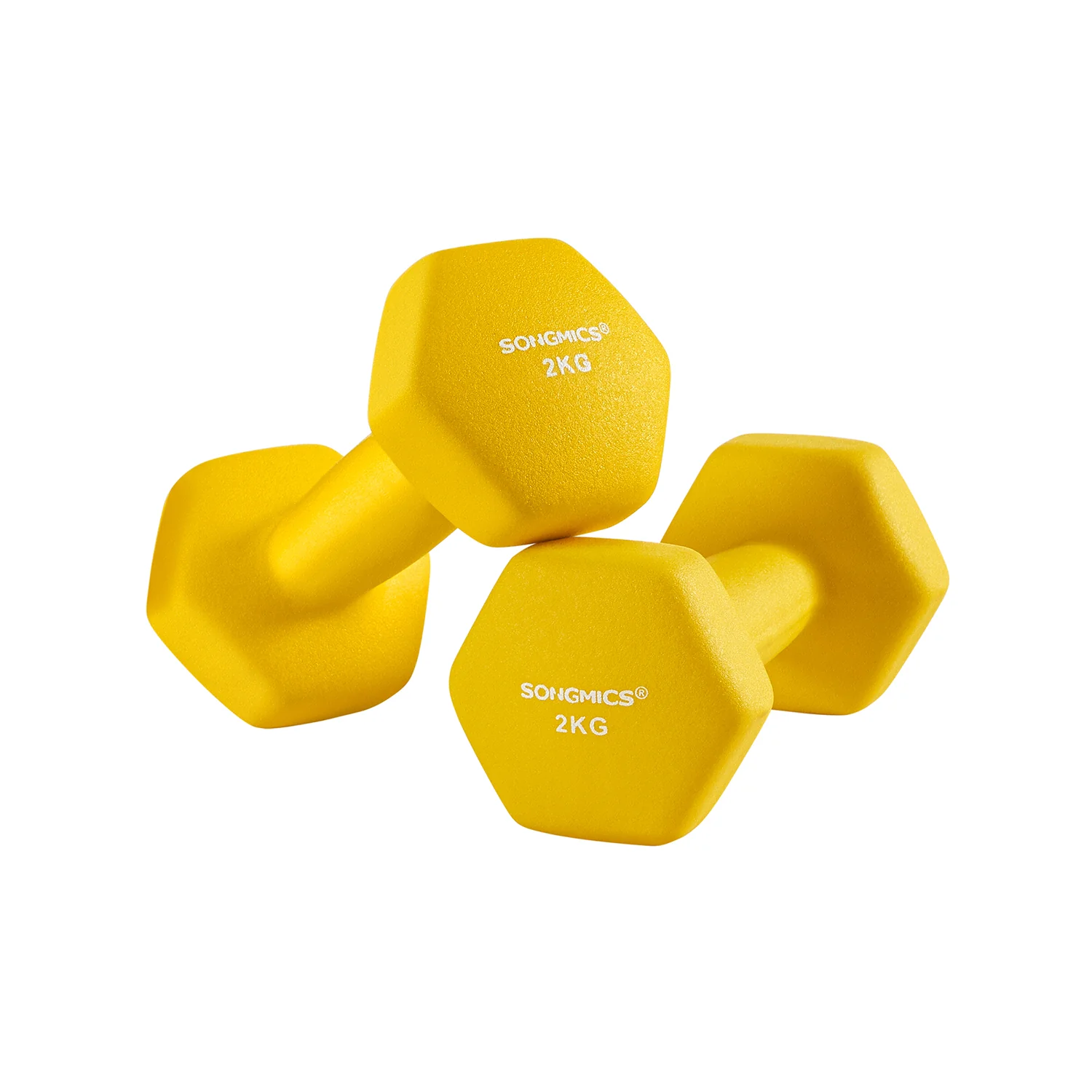 2 Haltères 2 kg jaune