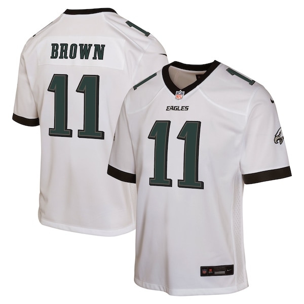 A.J. Brown Philadelphia Eagles Nike Youth Game Jersey - White/Green