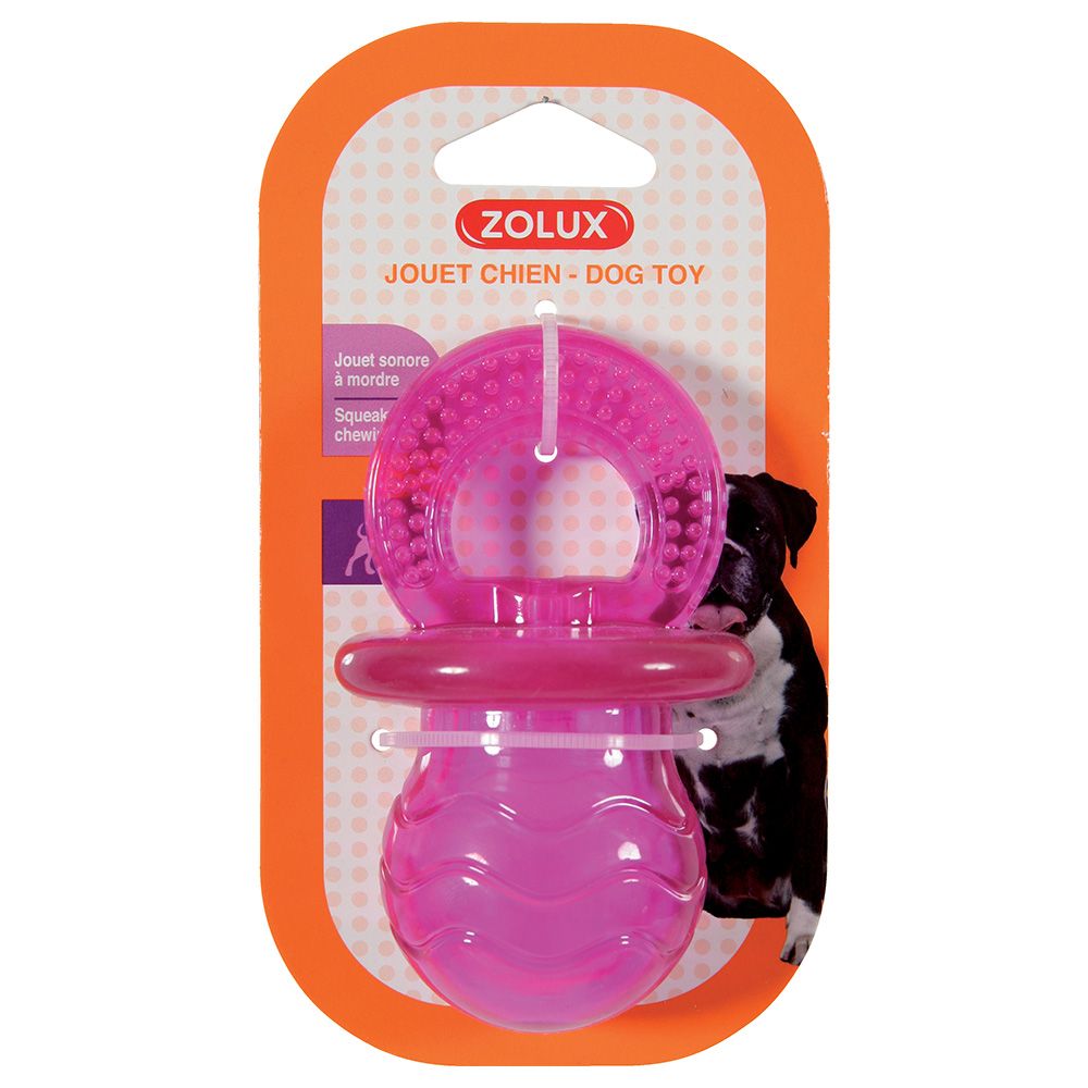 Zolux Dummy Pop Dog Toy – Pink