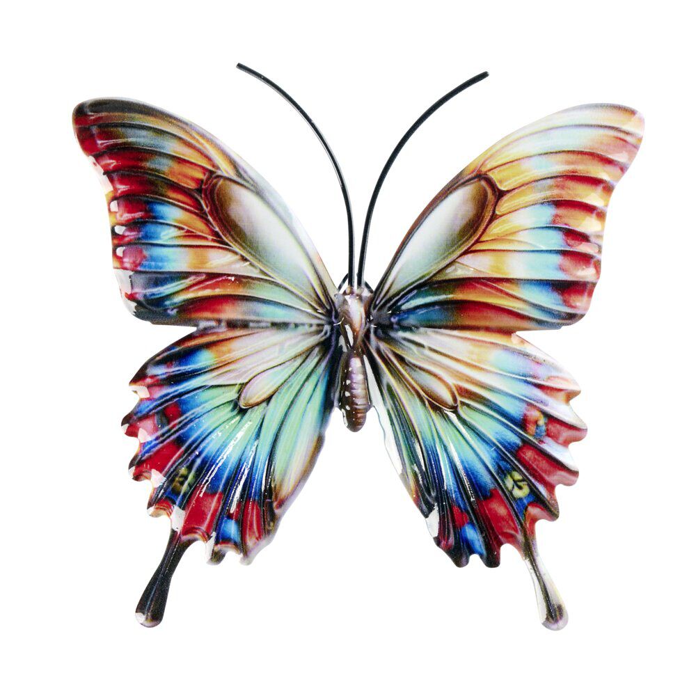 Papillon décoratif à suspendre en métal 18xH17cm