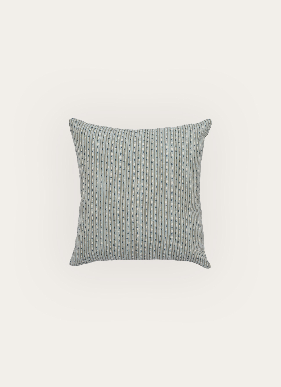 COUSSIN IMPRIMÉ MICRO MOTIFS POIS - CARRÉ BLEU