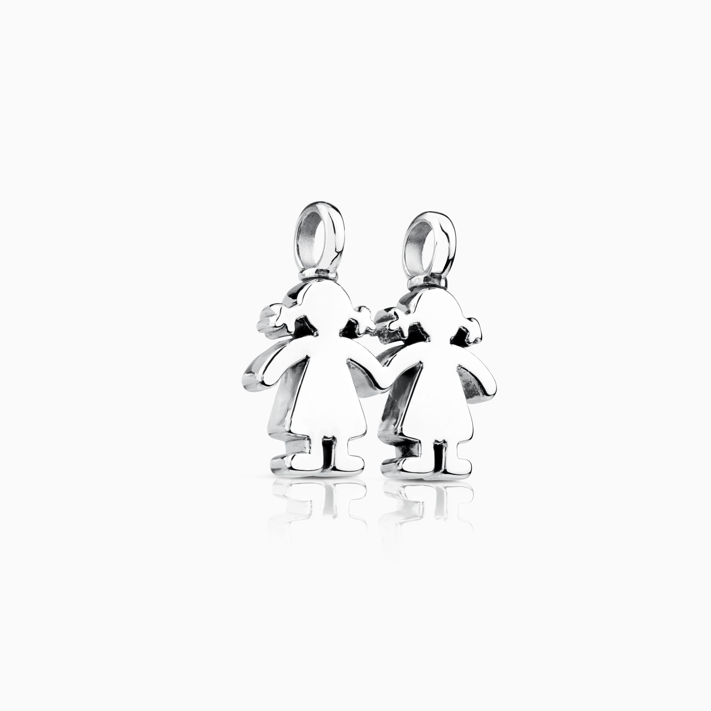 Colgante niñas de plata Sweet Dolls
