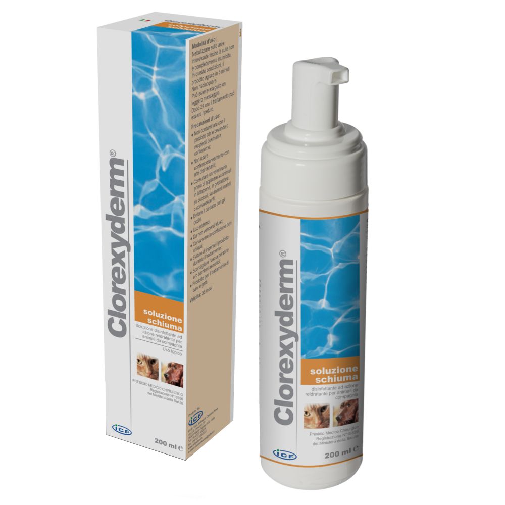 Clorexyderm Foam - Liquid Solution Hair/ Skin Care