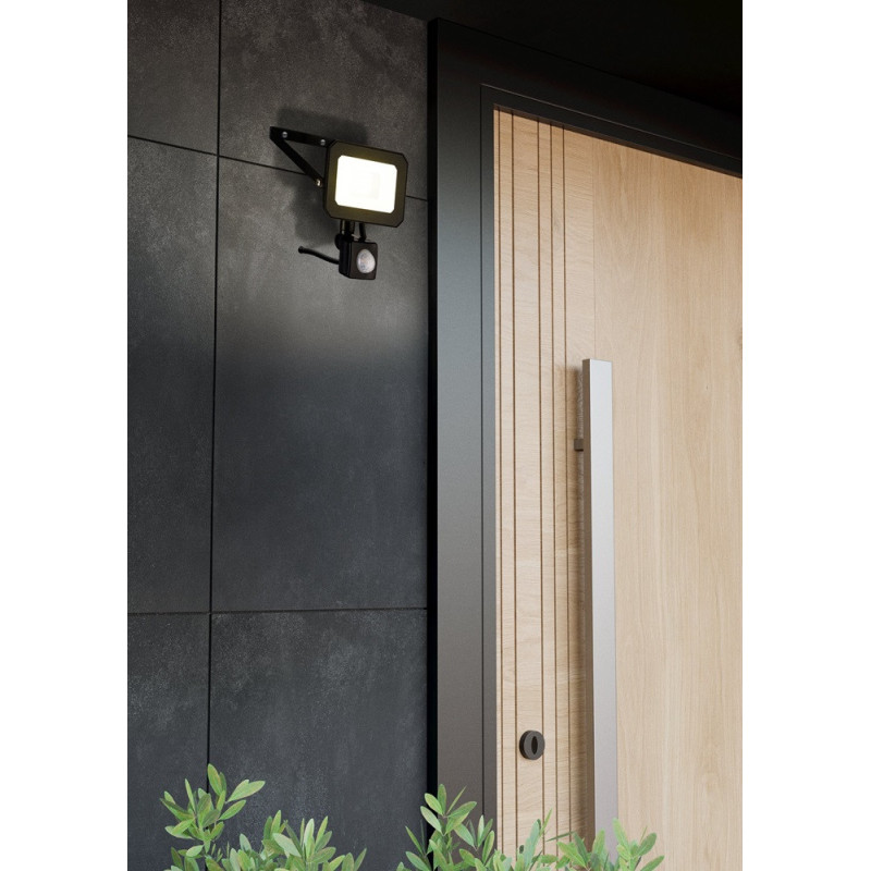 Projecteur extérieur LED Risacca avec détecteur de mouvement noir 1800 lm 20 W EGLO